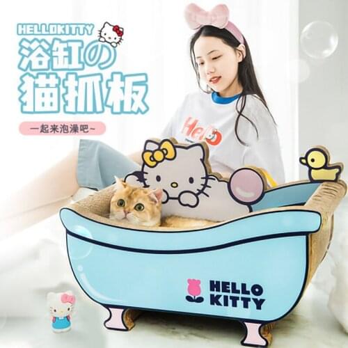 Cat scratcher Bathtub Cat Scratch Board Cat litter Cat Grinding Claw Scratch Resistant Corrugated Cat Pet Toy