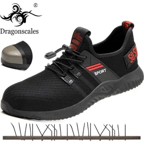 New 36-46 Lightweight Safety Shoes Work Boots Men Women Steel Toe Anti-crush Anti-piercing Breathable Wear-resistance Work Shoes