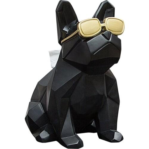 Nordic Light Luxury Table Floor Decoration Doberman Dog Living Room TV Cabinet Sofa Corner Home Decor Geometric Animal