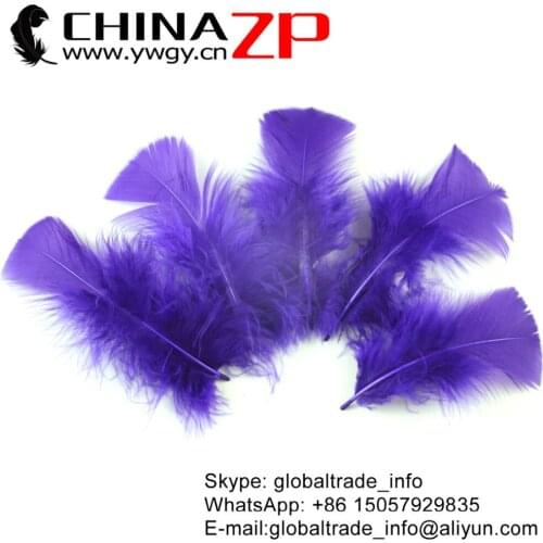 CHINAZP Factory Wholesale 500pcs/lot Top Quality Dyed Royal Blue Turkey T-Base Plumage Feathers