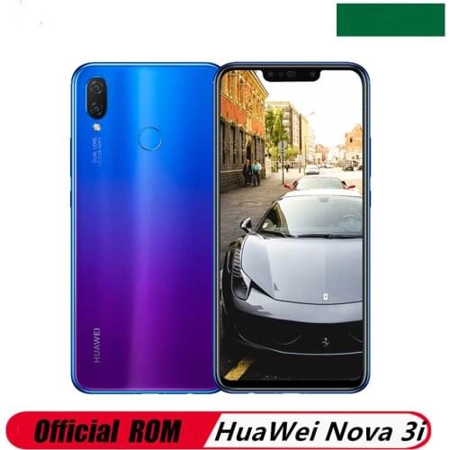 Original HuaWei NOVA 3i 4G LTE Mobile Phone Kirin 710 6.3" 2340X1060 6GB RAM 128GB ROM Fingerprint Android 8.1 24.0MP+16.0MP