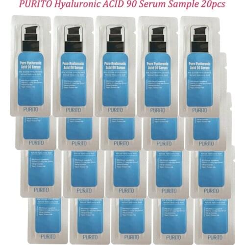 PURITO Hyaluronic ACID 90 Serum Sample 20pcs Repair Essence Facial Skin Care Whitening Cream Anti-Aging Serum Korea Cosmetics