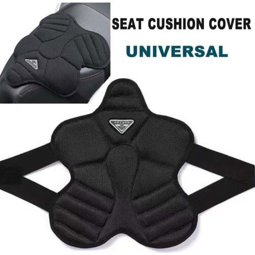 Universal 3D Air Pad Motorcycle Seat Cushion Cover Decompression Shockproof Breathable For Electric Bike