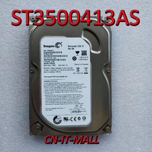 Seagate BarraCuda 7200.12 ST3500413AS 500GB 7200 RPM 16MB Cache SATA 6.0Gb/s 3.5" Internal Hard Drive
