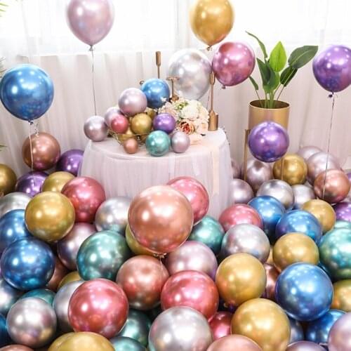 20pcs Rose Gold Metal Balloon Happy Birthday Party Decoration Kids Boy Girl Adults Wedding Birthday Ballon Bride To Be Baloon