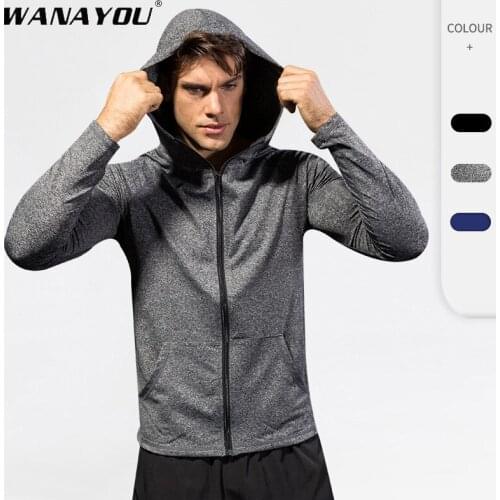 WANAYOU Men's Running Jackets