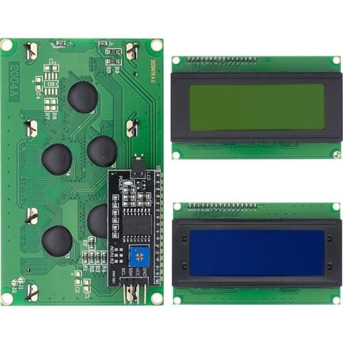 1PCS LCD2004+I2C 2004 20x4 2004A Blue / Yellow Green screen HD44780 for arduino Character LCD/IIC/I2C with I2C Adapter Module