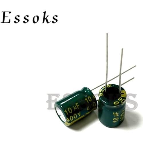 10pcs Electrolytic Capacitor 400V10UF 400V 10UF 8X12 10X13 10X17 mm High Frequency Low ESR Aluminum Capacitors