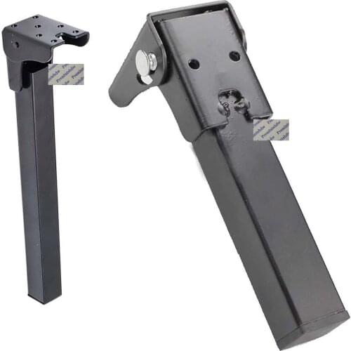 2Pcs/Lot Folding Sofa Bed Table Desk Bench Top Bar Leg Feet Black RV Conceal Hidden folding feet