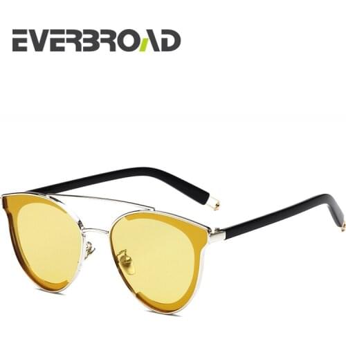 2017 New Arrival American Big Brand D Sunglasses Women Wrap Frame Yellow Lens Fantastic Design Lady Eyewear EV2753