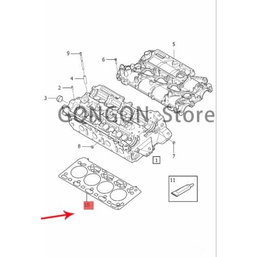 CAR cylinder bed 2015-2020vol voxc90 xc60 xc60 v90 cross country v90 v60 s90l s90 s60 Packing Cylinder head gasket Engine cylind