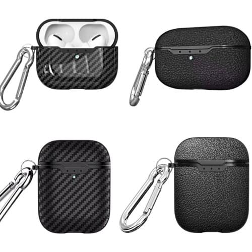 For airpods pro New case headphones case Box airpods cover Carbon Fibre texture design TPU soft shell case For airpods Pro 3/2/1