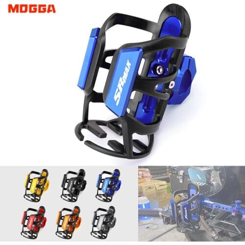 For Aprilia SRMAX SR-MAX 250 300 Srmax300 SR-MAX250 CNC Motorbike Beverage Water Bottle Drink Cup Holder Sdand Mount Accessories
