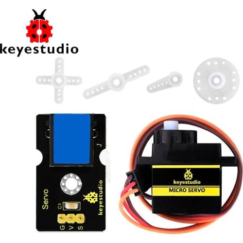 Keyestudio EASY plug( Servo Module +Micro Servo )For Arduino Robot