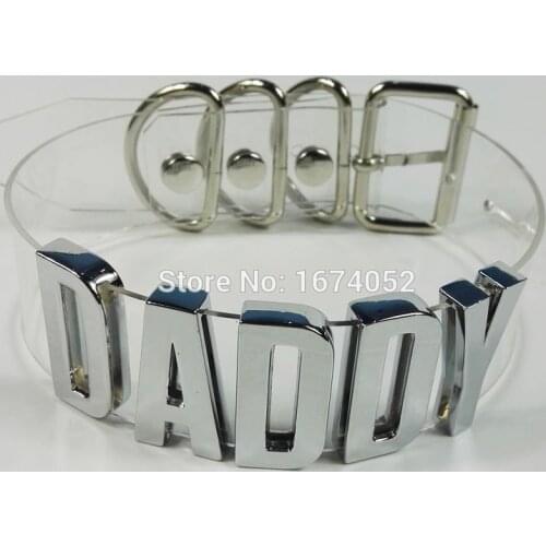 Punk Gothic Women Men Unisex 100% Handmade Letter Choker Daddy Lolita Word Name Collar Necklace