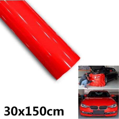 Body Gloss Red sticker Disassemble Decal Wrap Air Bubble Free Anti-fouling Exterior