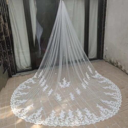 White Ivory 118" Cape Veil Bridal Shawl Cathedral Length veil Tulle Long Cape Cloak Shawl Wedding Accessories voille de mariage