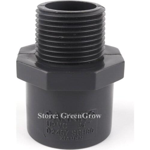 20~63mm To 1/2"~2" Male Thread Hi-Quality UPVC Connector Garden Water Pipe Connectors Aquarium Tank Drip Irrigation Tube Joints