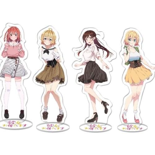 Anime Rent A Girlfriend Acrylic Stand Figure Mizuhara Chizuru Nanami Desktop Standing Plate Decoration Collection Model Toy