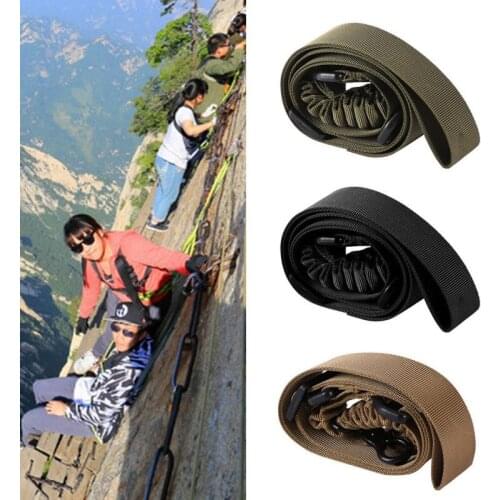 Nylon Multi-function Adjustable Tactical Single Point Bungee Rifle Airsoft Sling Strap With