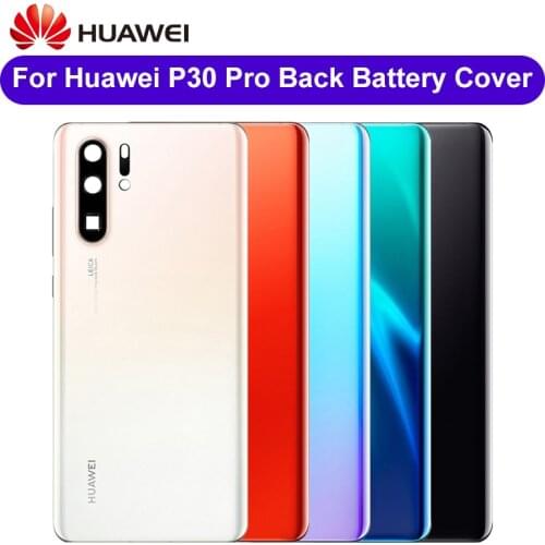 Original For Huawei P30 Pro Battery Cover + Camera Glass Lens Parts For Huawei P30 Pro Back Door Replacement Parts Repair