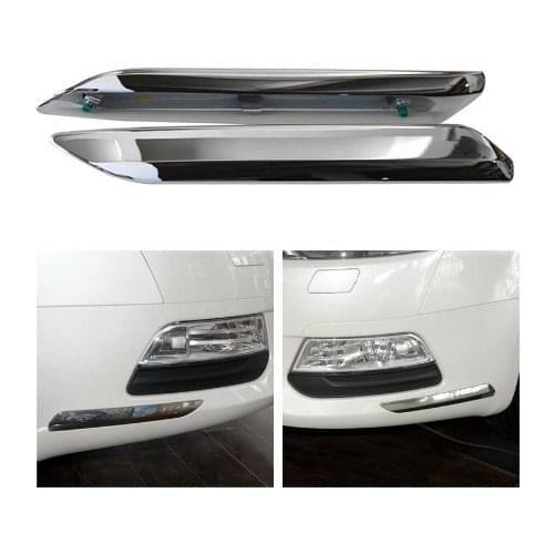 Front Bumper Chrome For Citroen C5 2008 2009 2010 2011 2012 2013 2014 2015 Car Silver Trim Strip Decoration Cover decorate