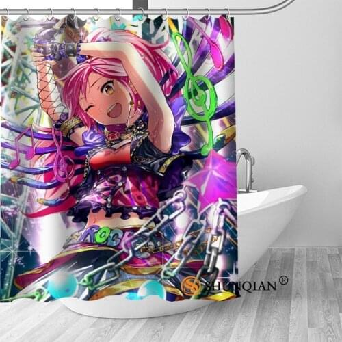 Custom Aikatsu! Bath Curtain Fabric Modern Shower Curtain bathroom beautiful Curtains Bath decor