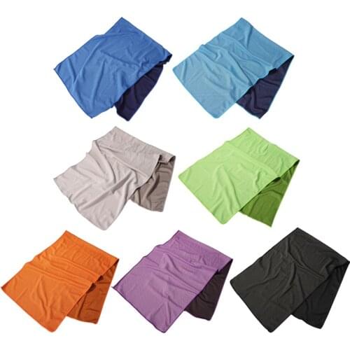 Portable Gym Outdoor Sport Cold Ice Washcloth Club Yoga Cooling Beach Towel Sweat-Absorbent Thin Quick-Dry Cloth For Dropship