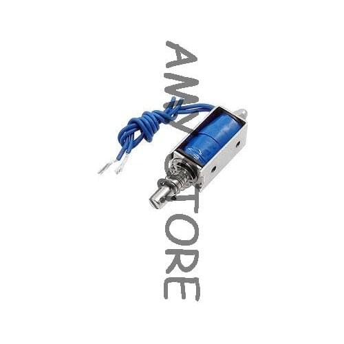 DC 12V 700mA Open Frame Push Pull Solenoid Electromagnet 0.1Kg Force