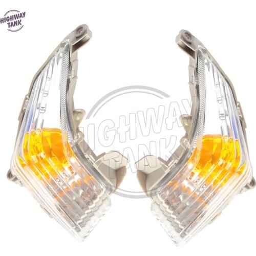 Clear Lens Motorcycle Front Turn Signals Indicator Light Blinker Cover Case for Suzuki GSR 400 600 GSR400 GSR600 2006-2012