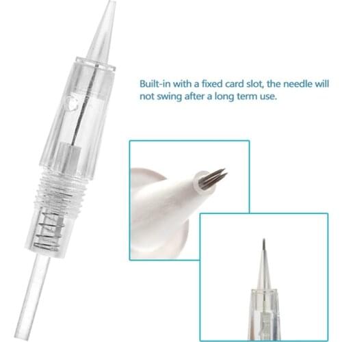 R1/R2/R3/R5/R7 Blunt Disposable Screw Microblading Pen Tattoo Needles Cartridge Permanent Makeup Machine Tattoo Accessories 10p