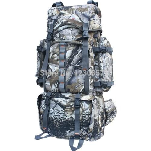 80L large capacity travel hiking camping backpacks bag shoulder riding tactical camouflage military backpack