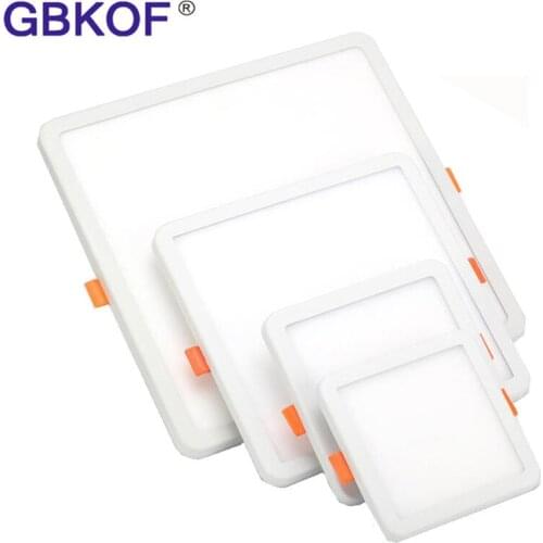 LED Panel Lights Ultrathin Surface Downlight 6W 8W 15W 20W 220V Square Round Panel Light White/Warm Indoor Bedroom LED Li