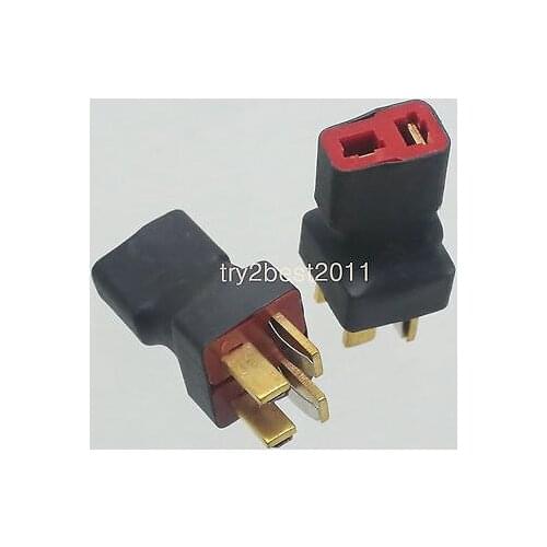 Ultra Compact T-Plug (Deans Style) Parallel Battery Connector / Adapter 1F2M