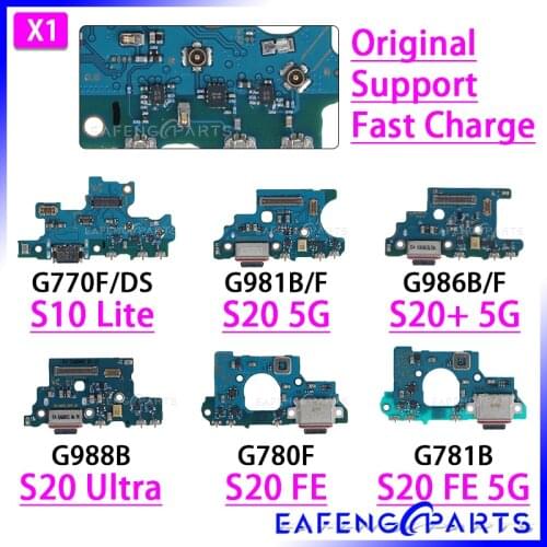 USB Charger Board Flex For Samsung S10LITE S20+ S20ULTRA ULTRA S20FE 5G G981B G770F G988B G986B G781B G780F Charging Module
