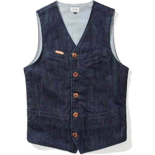 Summer Fall Fashion Men Slim Fitted Sleeveless V Neck Denim Vest Coat , Waistcoat For Man , Male Spring Cardigan Xxl Jeans Vest
