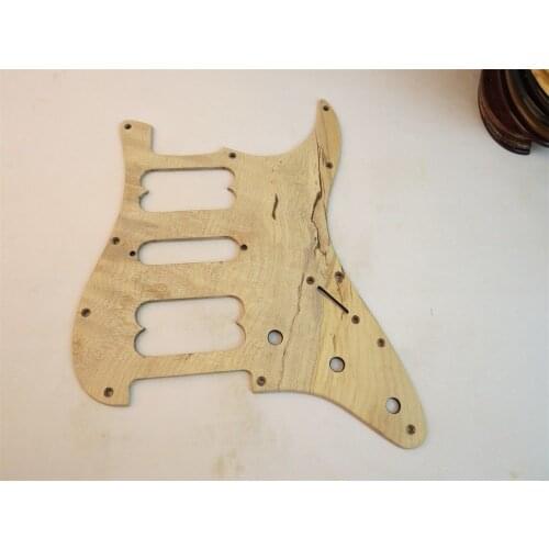 1pcs Unfinished maple wood STRAT GUITAR HSH Pickguard #3240