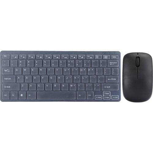 2.4G Wireless Keyboard Mouse Set with Keypad Protector USB Receiver for Notebook Office Gaming