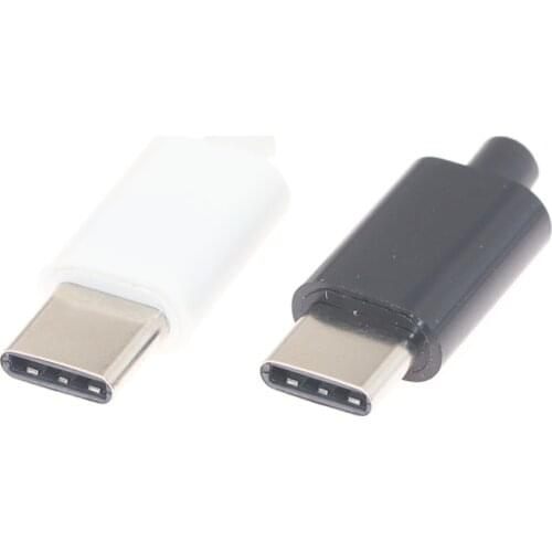2pcs 5pcs Type-C usb3.1 Connectors Jack Tail Male Plug Electric Terminals welding DIY data cable OGT accessories 24 pin