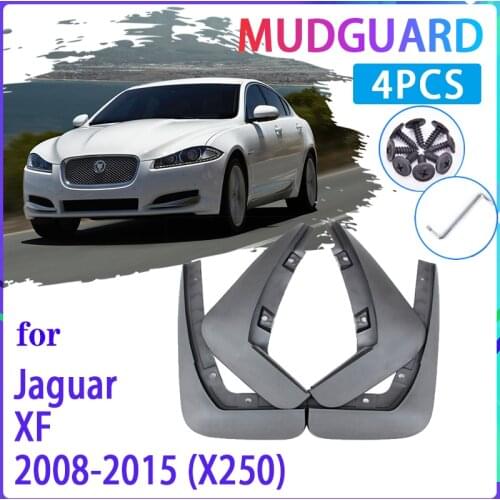4 PCS Car Mud Flaps for Jaguar XF X250 2008~2015 Mudguard Splash Guards Fender Mudflaps Auto Accessories