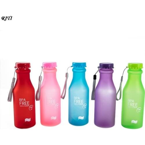 550ML Candy Color Water Bottles Drinking Cup Kettle Outdoor Sports Water Bottle