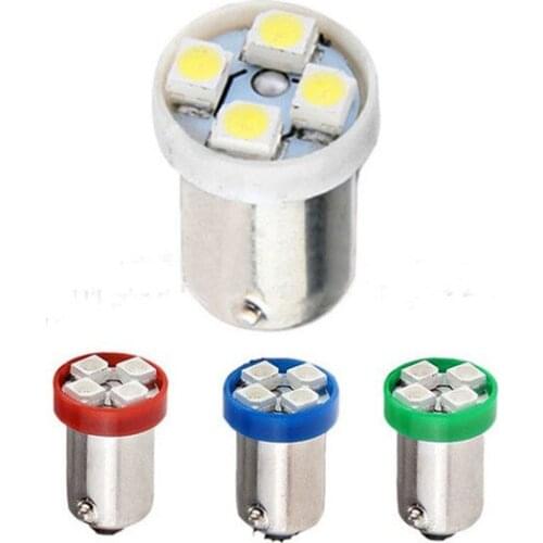 Ba9s 1210 4smd Automobile Led Reading Lamp License Plate Lamp Side Lamp Single Leg Round Head Led Lights for Car Car Accessories