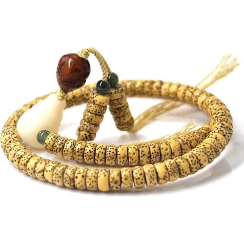 JoursNeige Natural Xingyue Bodhi Bracelet 10mm Pill 108 Beads High Density Bracelet Lucky for Men Women Xingyue Buddhism Jewelry
