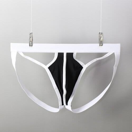 Men Ice Silk Low Waist Underpants Bulge Pouch Knickers Thong Lingerie Underwear Nylon Ice Silk Low Waist Underpants