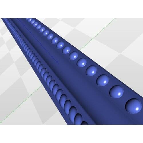 Meandr_37 file format STL relief for cnc artcam model