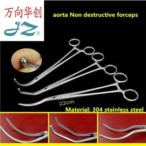 Jz Cardiothoracic instrument medical No damage Horizontal teeth noninvasive aortic forceps thoracic cardiovascular hemostatic