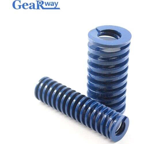 Gearway Blue Compression Spring TL30x65/30x70/30x95/30x100mm Light Loading Tubular Section Mould Die Compression Spring