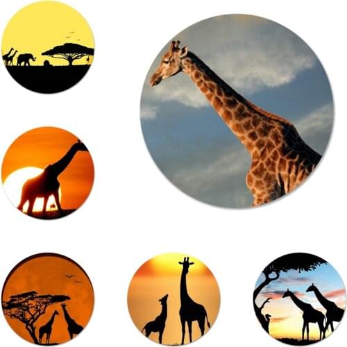 Beauty Africa Giraffes Badge Brooch Pin Accessories For Clothes Backpack Decoration gift