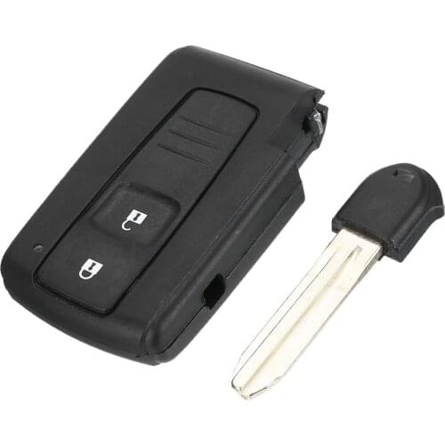 Mayitr 1pc 2 Button Remote Key Fob Case Dedicated Replacement Car Key Shell+Battery For Toyota Corolla Prius Verso