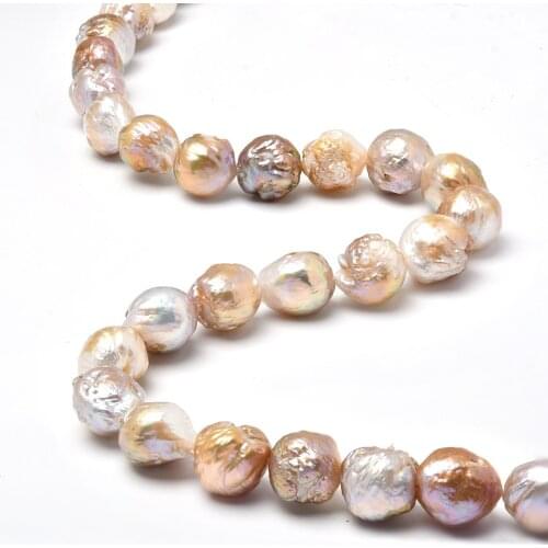 AAA 10-12mm Multi-colord Freshwater Cultured Baroque Pearl For Necklace Bracelet Jewelry Making Finding